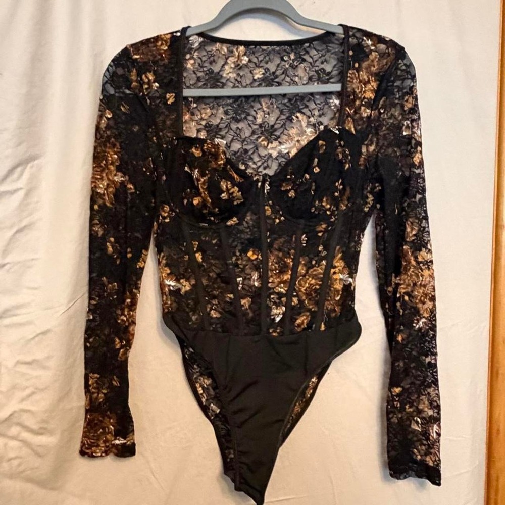 Lace Floral Bodysuit